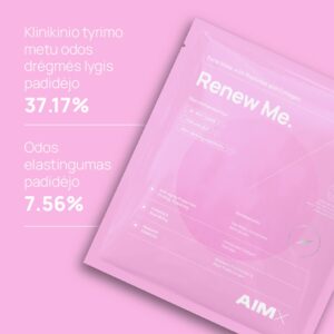 Greito poveikio „Anti-aging“ veido kaukė su peptidais ir kolagenu AIMX „Renew Me“