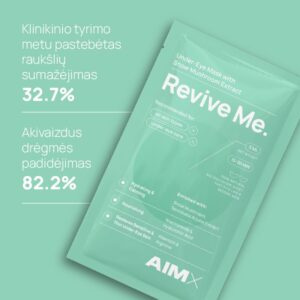 Drėkinanti ir gaivinanti paakių kaukė su hialuronu AIMX „Revive Me“