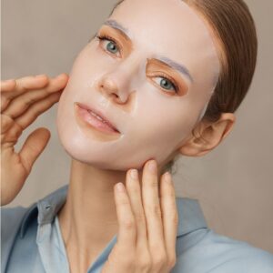 Greito poveikio intensyviai regeneruojanti ir drėkinanti lakštinė kaukė su vėsinančiu ir raminančiu poveikiu AIMX “Cool Me”