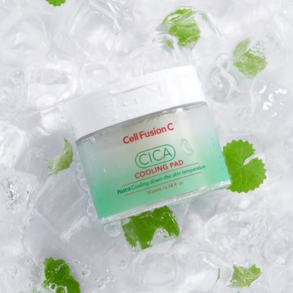 Cell Fusion C Vėsinantis ir raminantis veido tonikas „Cica Cooling Pad" 180ml. - Image 2