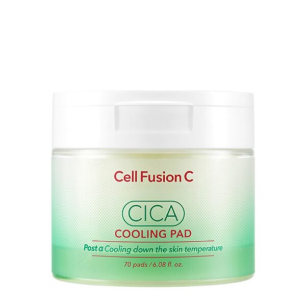 Cell Fusion C Vėsinantis ir raminantis veido tonikas „Cica Cooling Pad" 180ml.